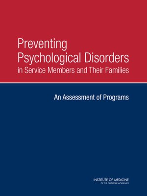 cover image of Preventing Psychological Disorders in Service Members and Their Families